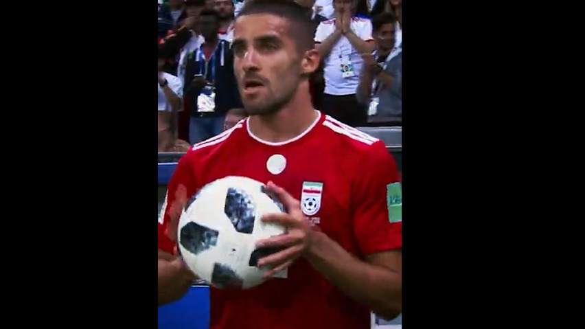 ویدیوی فیفا از پرتاب اوت عجیب میلاد محمدی در جام جهانی روسیه