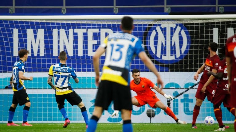 گل اول اینتر به رم (مارسلو بروزویچ)