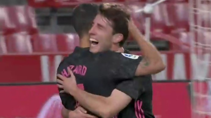 گل سوم رئال مادرید به گرانادا (اودریوزولا)