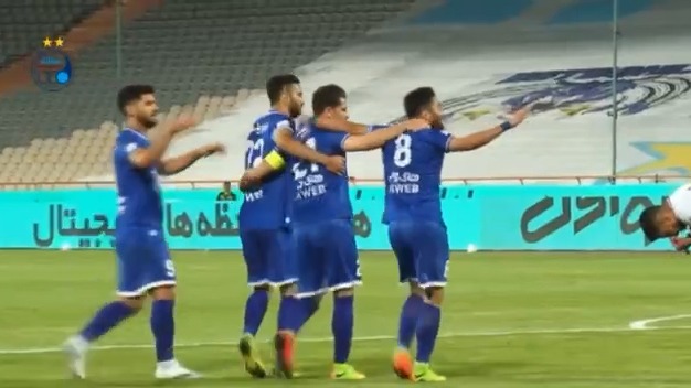 دو گل فرشید اسماعیلی مقابل ذوب آهن در جام حذفی از نگاه دوربین باشگاه استقلال