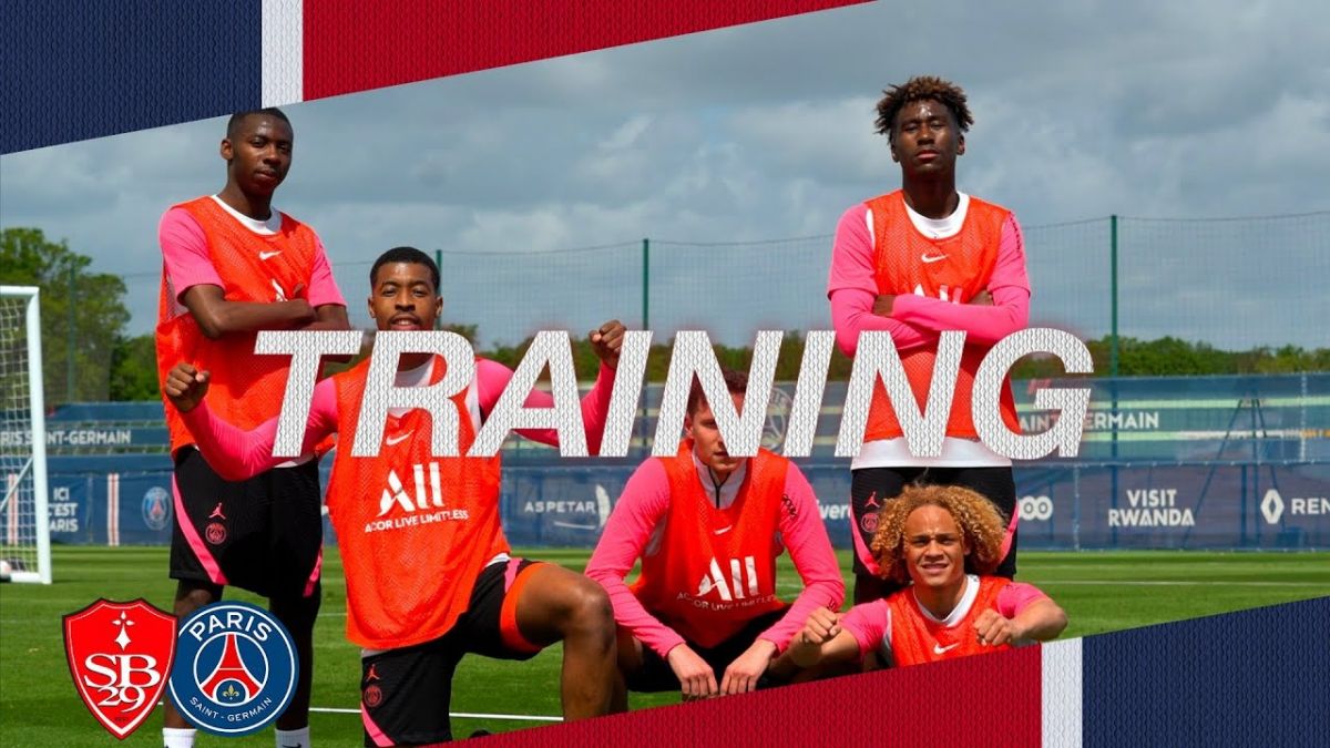 آخرین تمرین پاری سن ژرمن پیش از بازی با برست