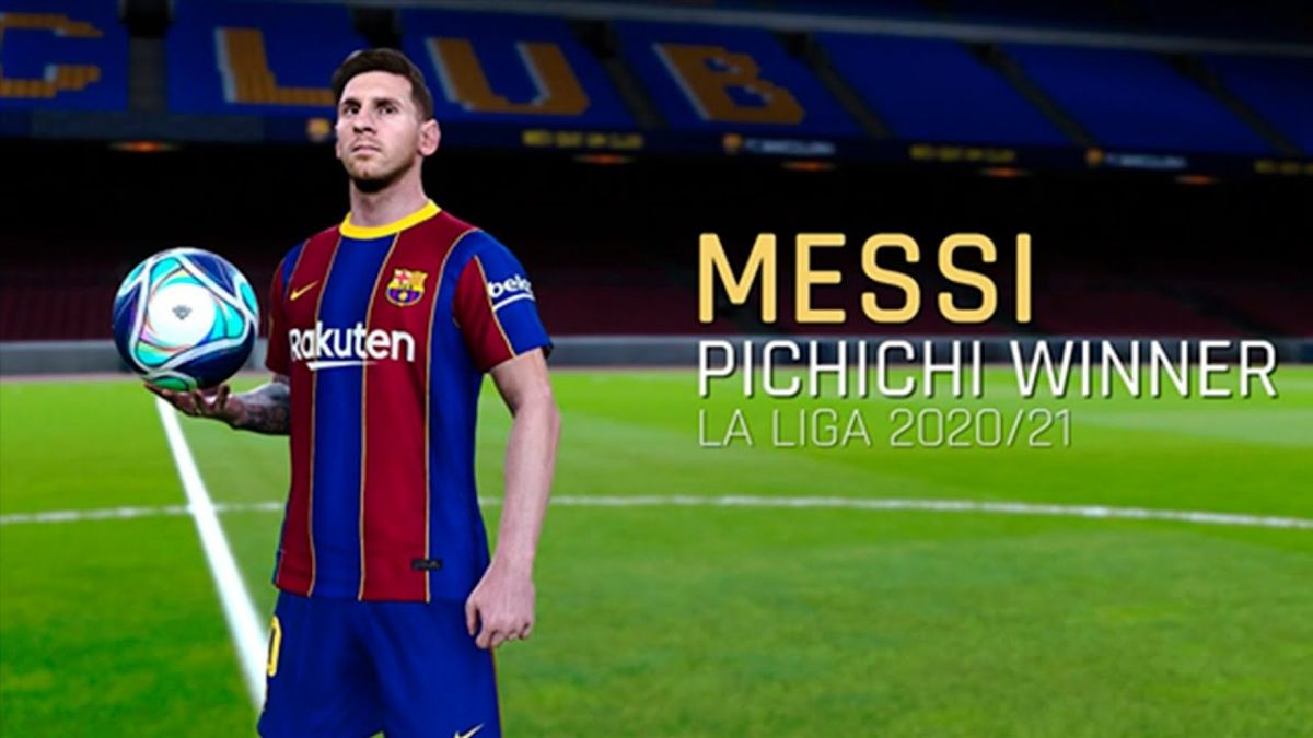 شبیه سازی 5 گل برتر مسی در لالیگا 2020-21 با بازی PES