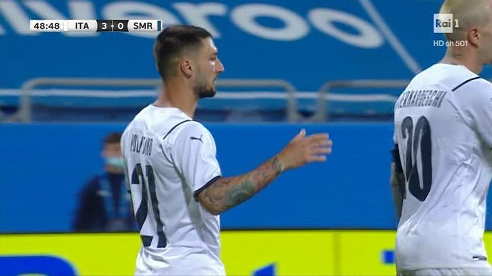 گل سوم ایتالیا به سن مارینو (پولیتانو)