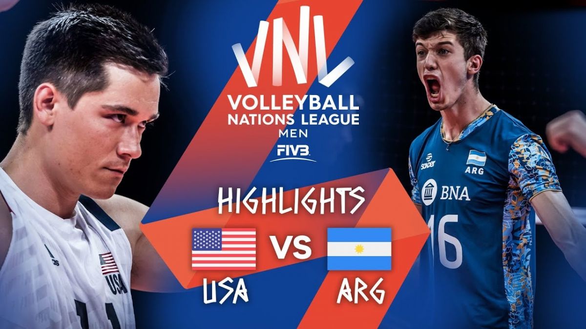 خلاصه بازی آمریکا 3-1 آرژانتین (لیگ ملت های والیبال 2021)