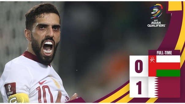گل بازی عمان 0-1 قطر