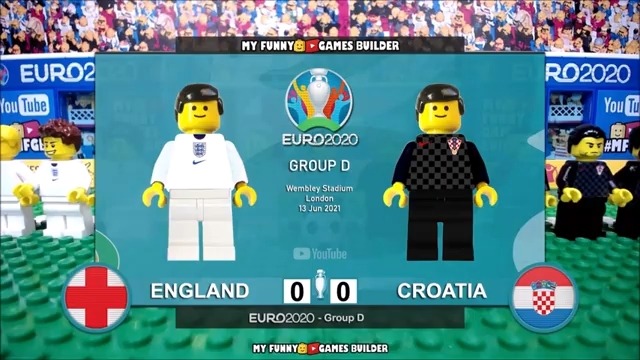 شبیه سازی بازی انگلیس 1-0 کرواسی با عروسک لگو