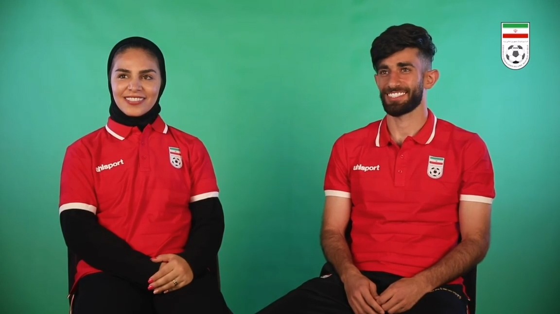 گفت‌وگو با علی قلی‌زاده و یاسمن فرمانی بازیکنان تیم ملی فوتبال مردان و زنان ایران