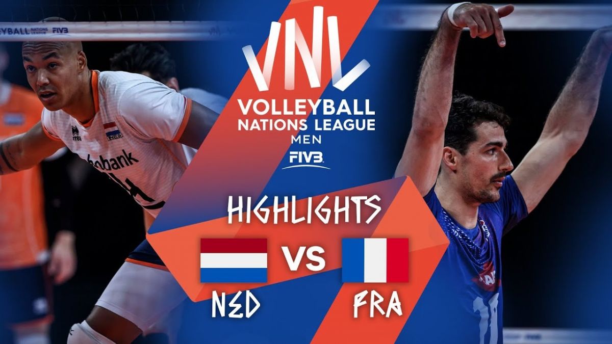 خلاصه بازی هلند 3-2 فرانسه (لیگ ملت های والیبال 2021)