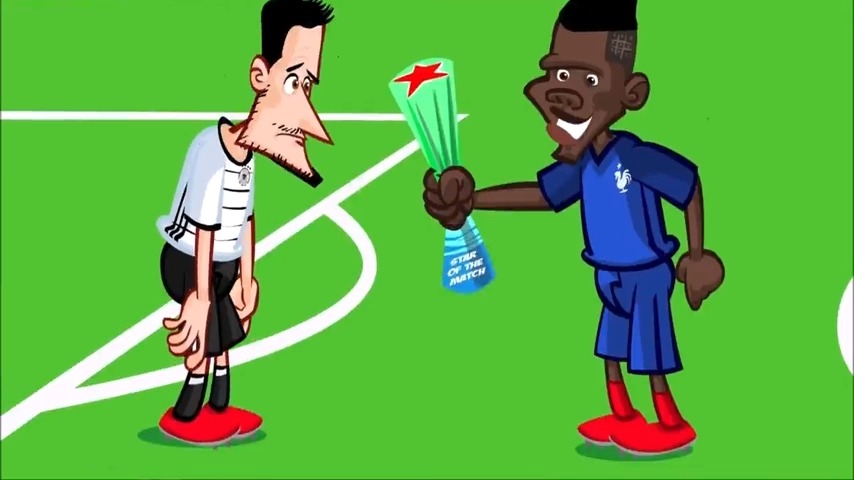 انیمیشن طنز بازی فرانسه 1-0 آلمان