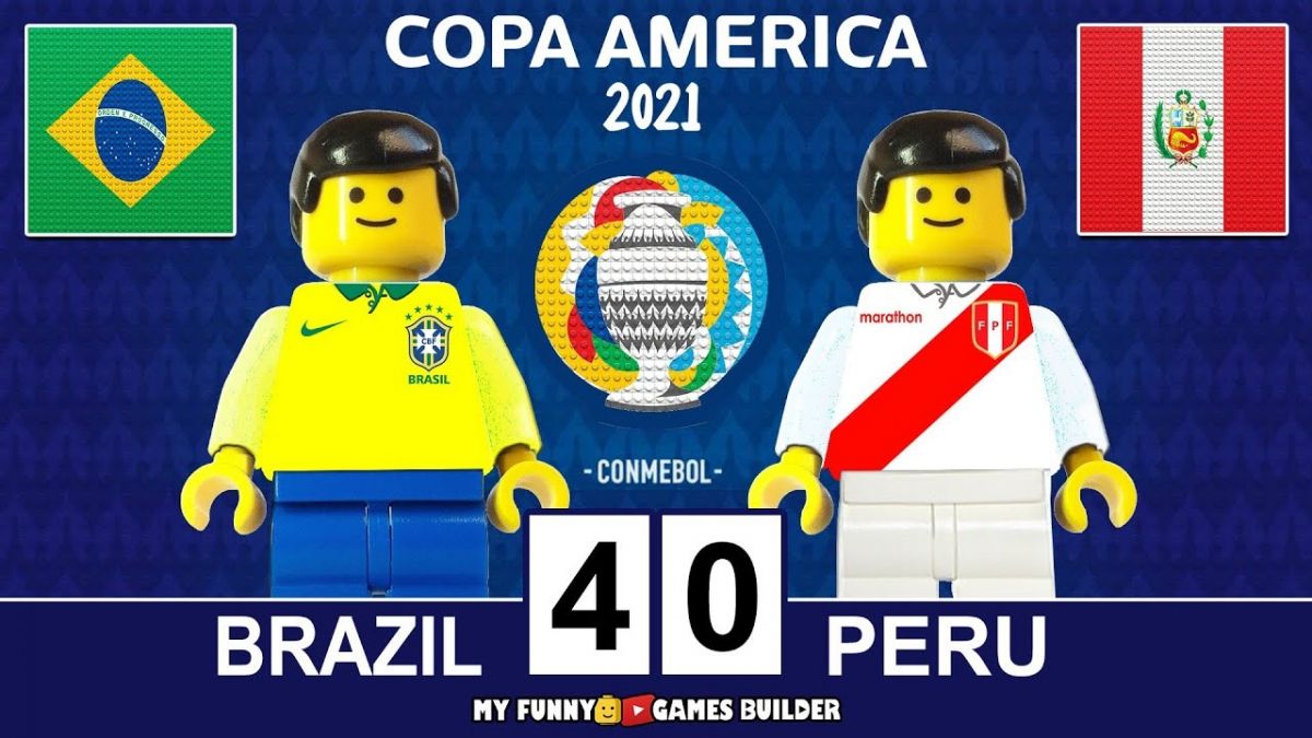 شبیه سازی بازی برزیل 4-0 پرو با عروسک لگو