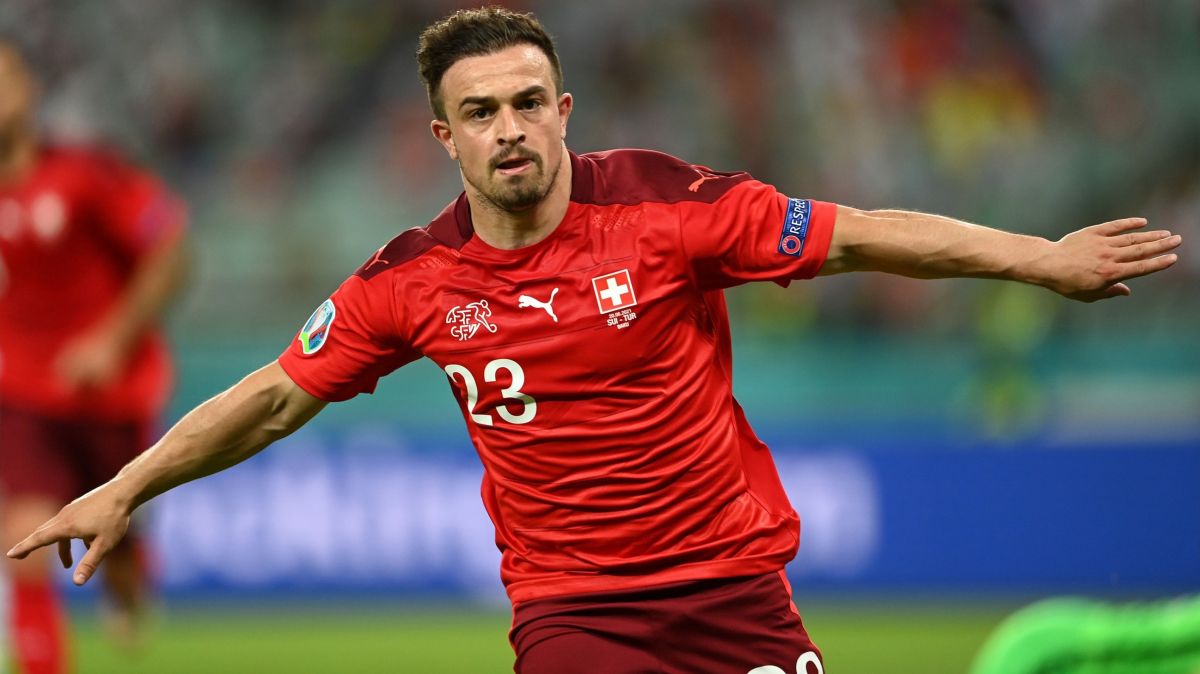 گل سوم سوئیس به ترکیه (دبل شکیری)