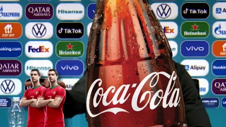 انتقام کوکاکولا از رونالدو پس از حذف پرتغال از یورو 2020
