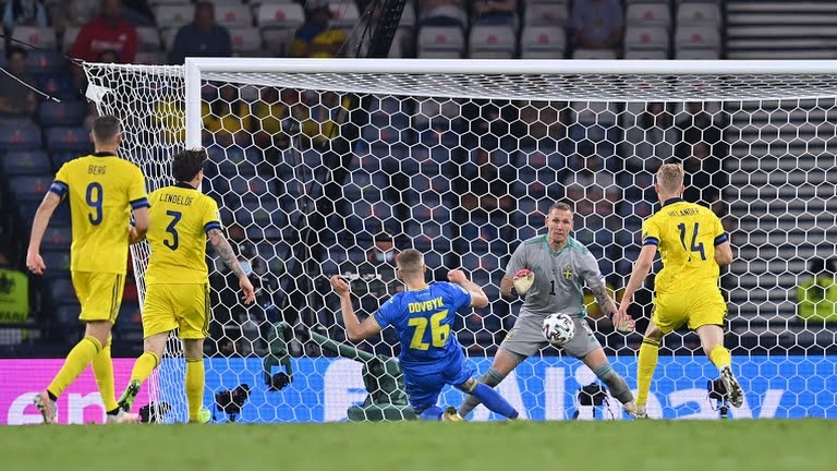 گل دوم اوکراین به سوئد (دووبیک)