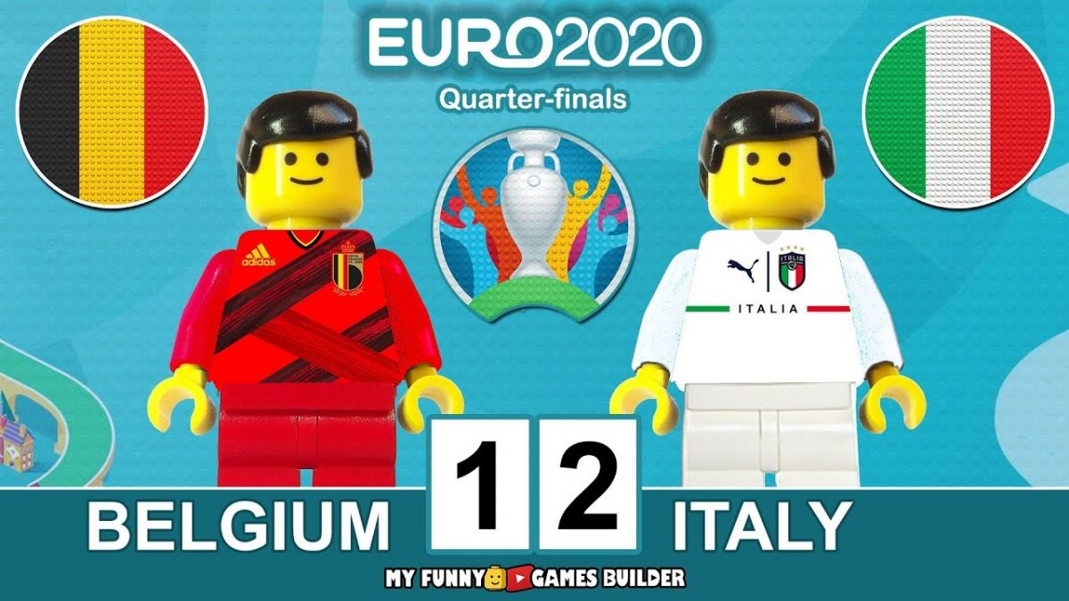 شبیه سازی بازی بلژیک 1-2 ایتالیا با عروسک لگو