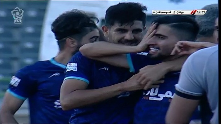 گل اول پیکان به سپاهان (علیرضا کوشکی)