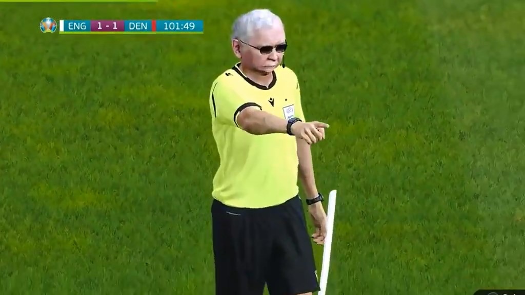 شبیه سازی پنالتی انگلیس مقابل دانمارک در بازی PES