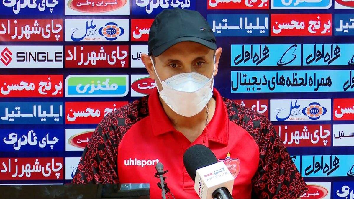 کنفرانس خبری یحیی گل محمدی سرمربی پرسپولیس قبل از دیدار مقابل آلومینیوم اراک