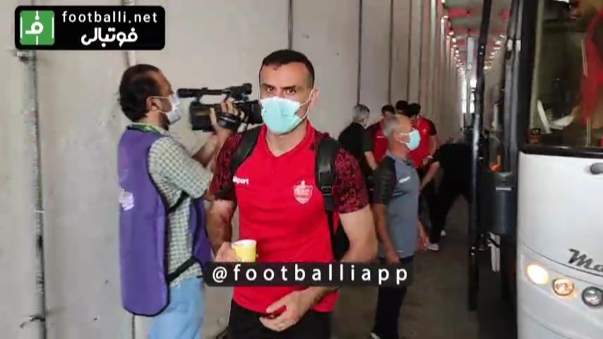 اختصاصی/ ورود کاروان پرسپولیس به ورزشگاه آزادی برای دربی حذفی