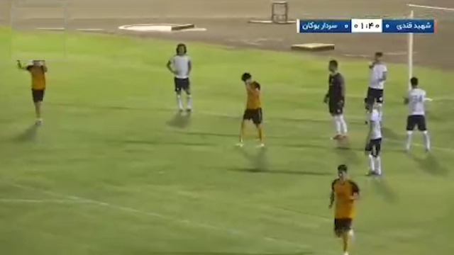 خلاصه بازی عجیب و مشکوک شهید قندی یزد ۱۰ - 1 سردار بوکان