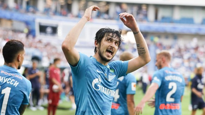 گل دوم زنیت به لوکوموتیو (سردار آزمون)