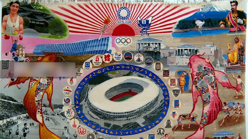 اطلس المپیک، اولین فرش هنری - دیجیتالی جهان بافته شده توسط هنرمندان تبریزی