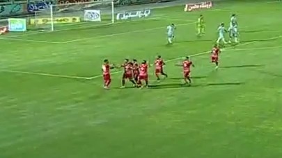 گل اول تراکتور به سایپا (گل تماشایی واسعی)