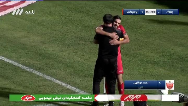 گل دوم پرسپولیس به پیکان (نوراللهی)