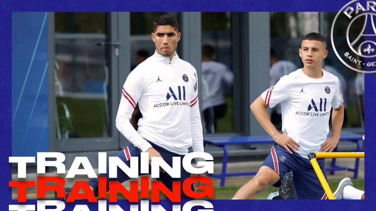 تمرینات پاری سن ژرمن پیش از بازی سوپرکاپ