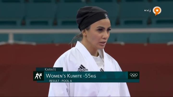 کاراته المپیک 2020/ پیروزی سارا بهمنیار مقابل ترکیه در اولین مبارزه