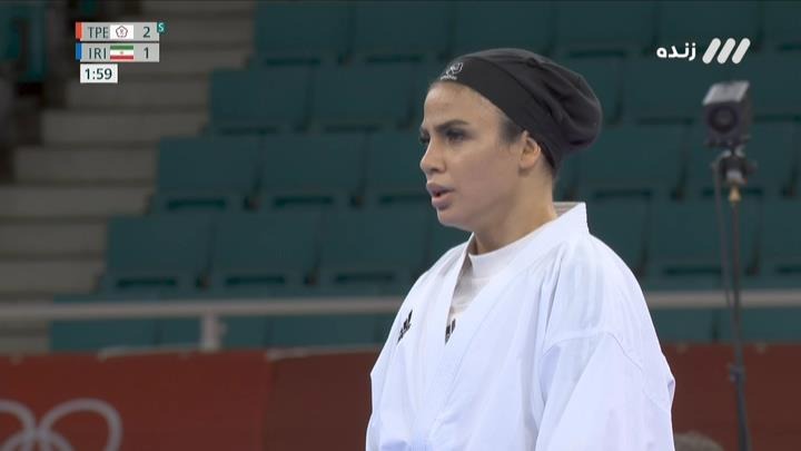 کاراته المپیک 2020/ شکست سارا بهمنیار مقابل چین تایپه در دومین مبارزه