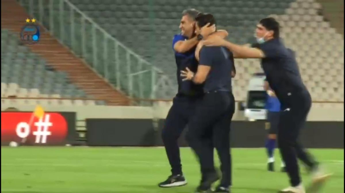 شادی استقلالیها بعد از پیروزی برابر گلگهر از نگاه دوربین باشگاه استقلال