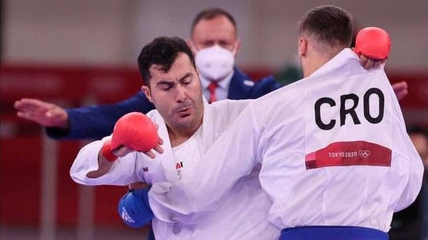 کاراته المپیک 2020 / برتری سجاد گنج زاده در اولین بازی مقابل کرواسی