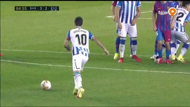 گل دوم سوسیداد به بارسلونا (سوپرکاشته اویارزابال)