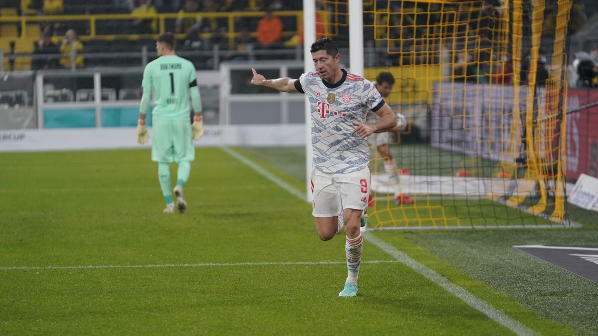 گل اول بایرن مونیخ به دورتموند (لواندوفسکی)