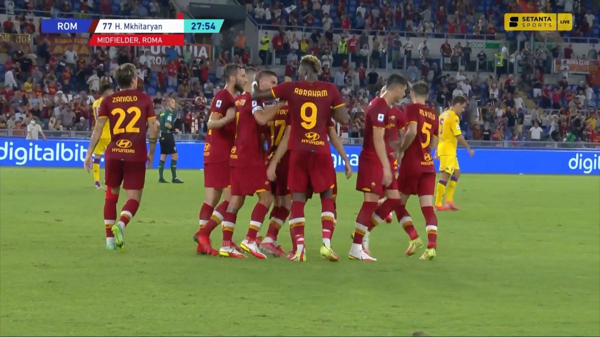 گل اول رم به فیورنتینا (هنریک مخیتاریان)