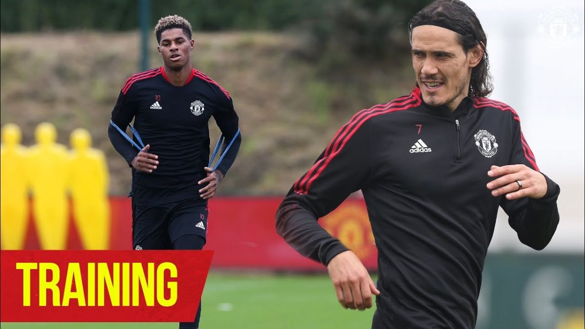 تمرین منچستریونایتد برای تقابل با ولورهمپتون