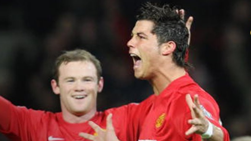 کاشته تماشایی رونالدو مقابل پورتسموث با پیراهن منچستریونایتد