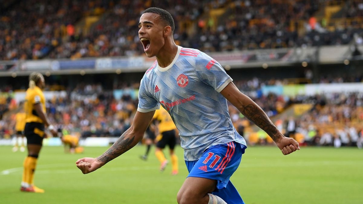 گل اول منچستریونایتد به ولورهمپتون (گرینوود)