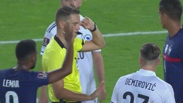 گل اول فرانسه به بوسنی (گریزمن)