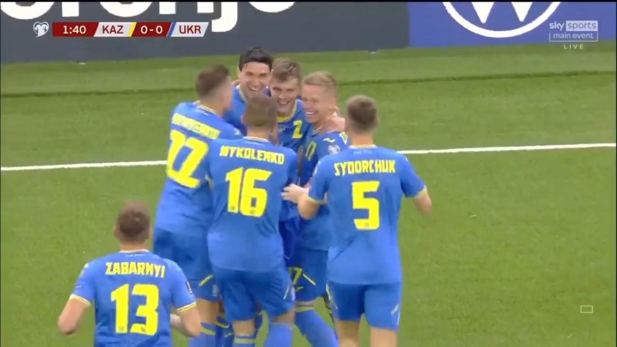 سوپرگل استثنایی بازیکن اوکراین مقابل قزاقستان!