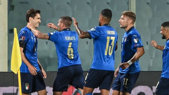 گل اول ایتالیا به بلغارستان (کیه زا)
