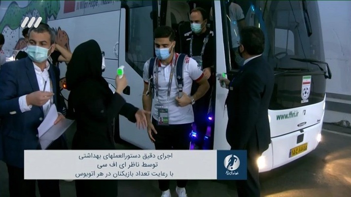 فوتبال برتر/ سخت گیری شدید ناظر afc در رعایت پروتکل های بهداشتی در دیدار ایران و سوریه