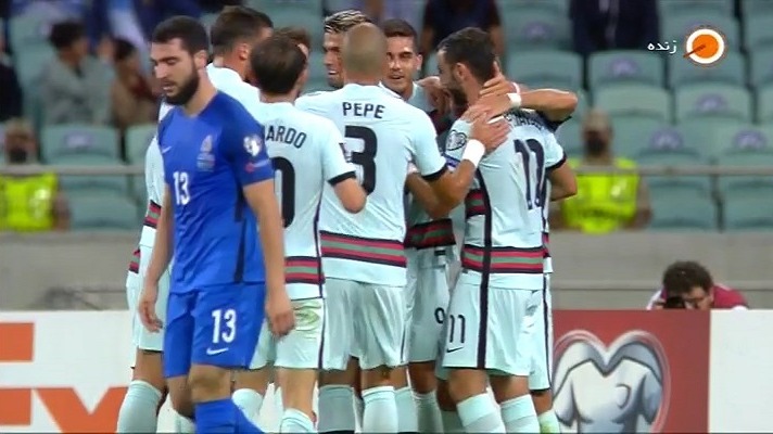 گل دوم پرتغال به آذربایجان (آندره سیلوا)