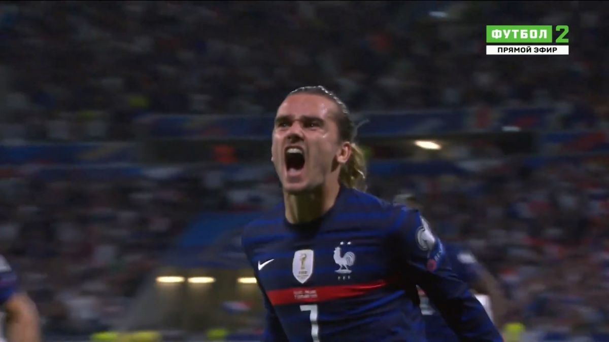 گل اول فرانسه به فنلاند (آنتوان گریزمان)