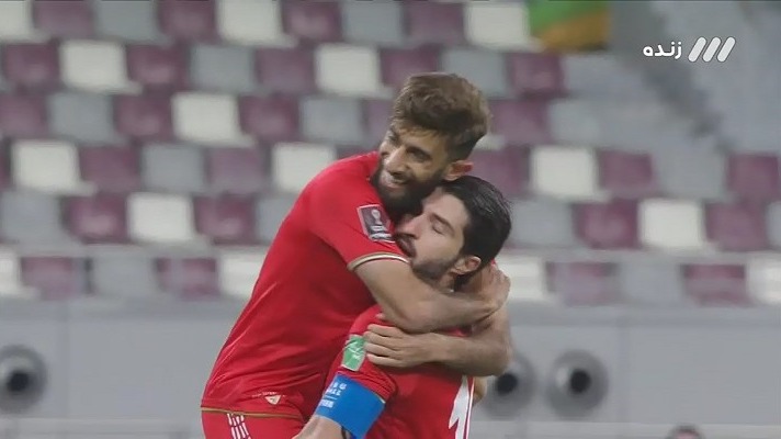 گل سوم ایران به عراق (علی قلی زاده)