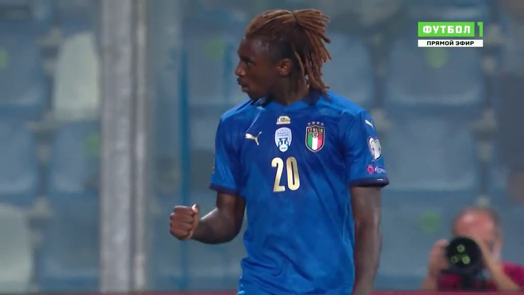 گل چهارم ایتالیا به لیتوانی (دبل مویزه کین)