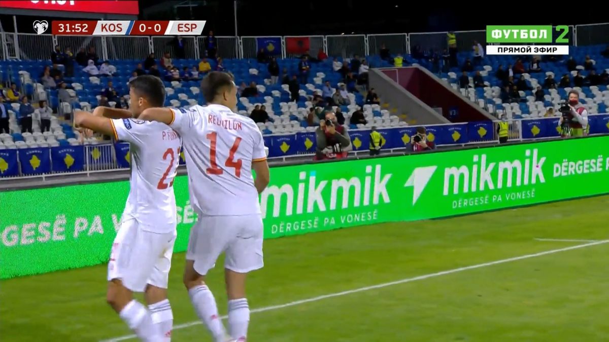 گل اول اسپانیا به کوزوو (پابلو فورنالس)