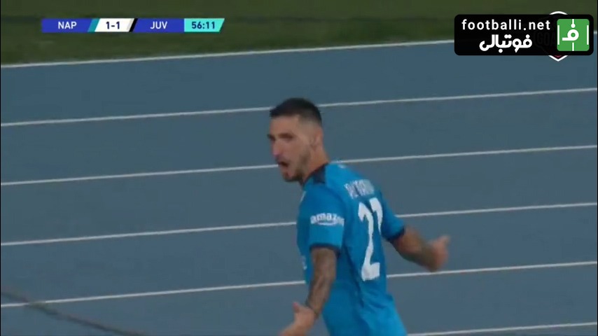 گل اول ناپولی به یوونتوس (پولیتانو)
