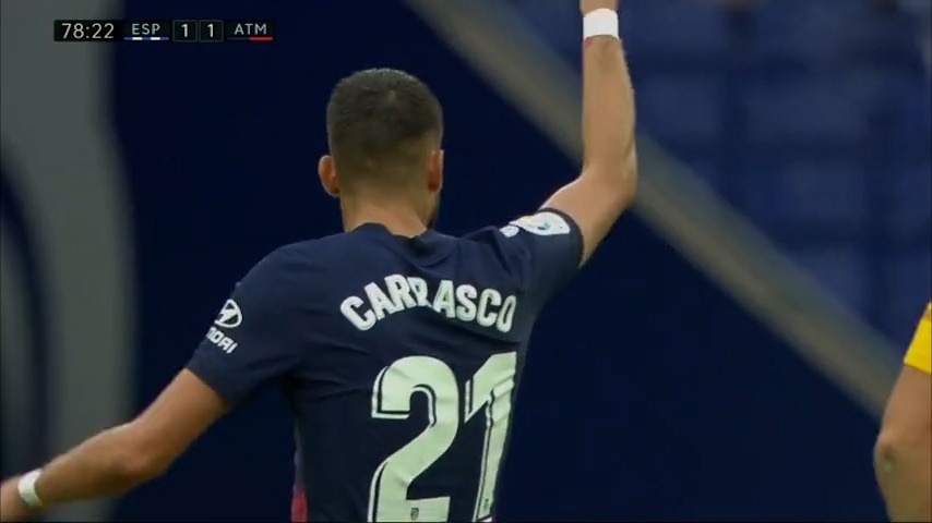 گل اول اتلتیکو مادرید به اسپانیول (کاراسکو)