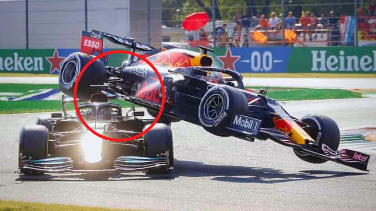 برخورد وحشتناک مکس ورشتپن و لوئیس همیلتون در گرندپری ایتالیا